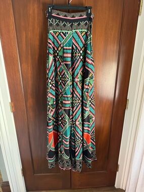 Fate Multicolor Strapless Wide Leg Jumpsuit